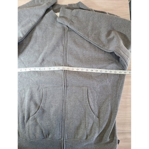 Hall of Fame Grey Fleece Jacket XL – Thermal Lined Zip Hoodie, Streetwear NWOT - Picture 6 of 10